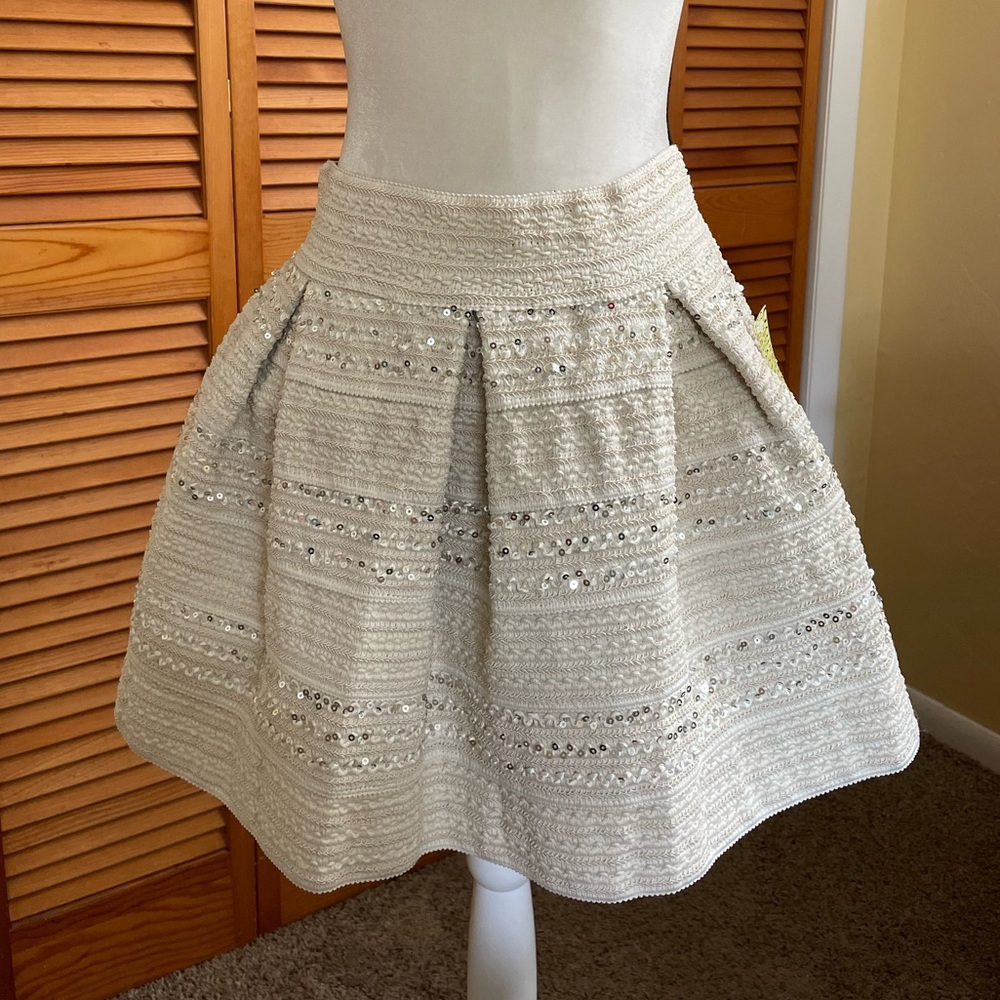 Sequined Mini Skirt